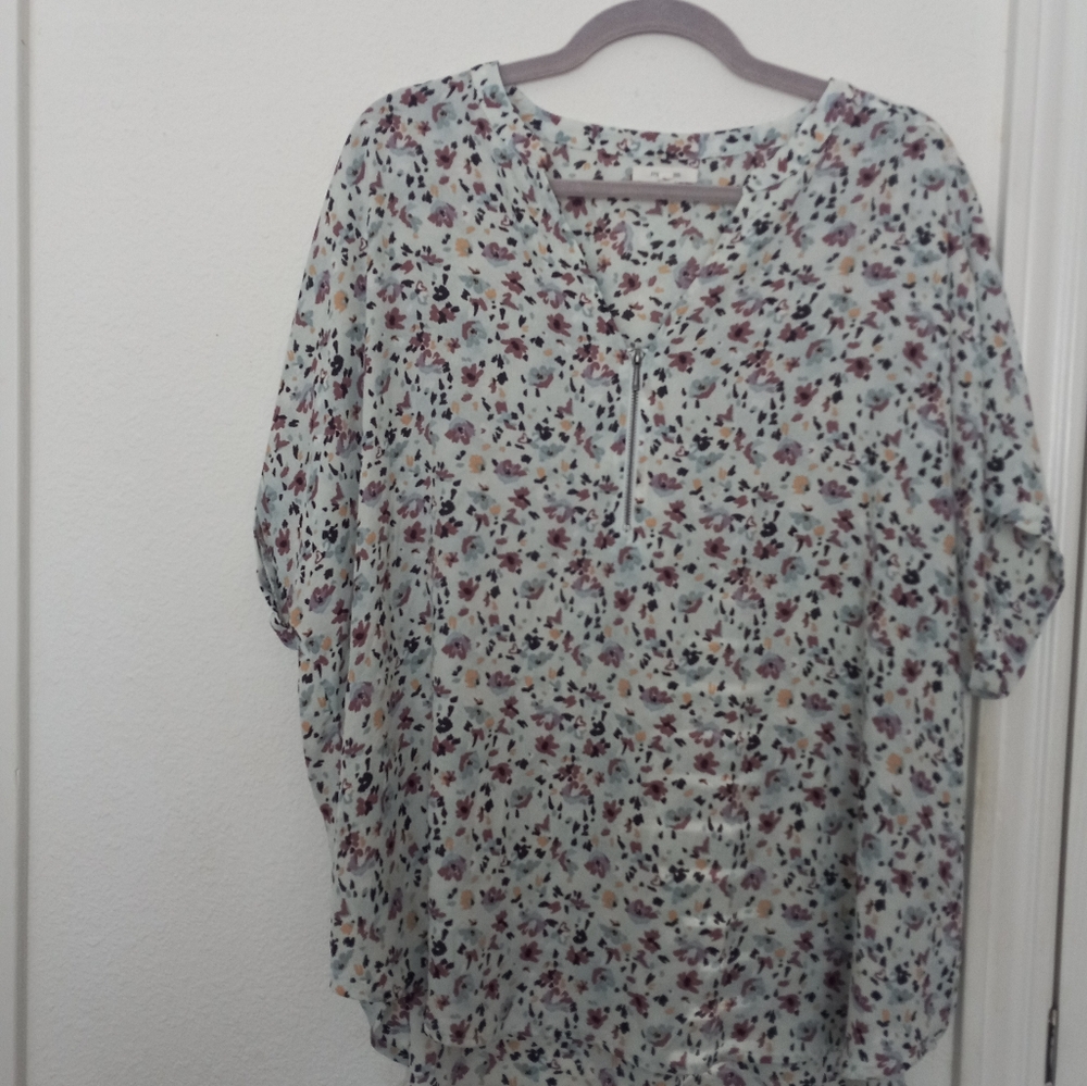 Maurices Multicolor Floral Blouse